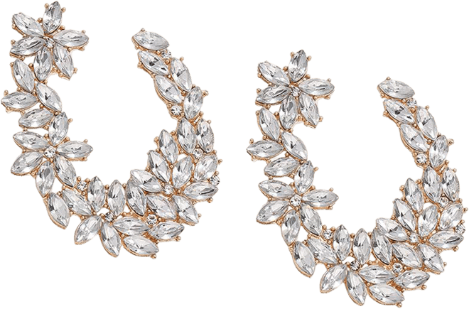 Women's Stone Cluster Stud Earrings