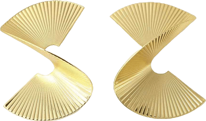 Women's Metallic Twist Drop Earrings