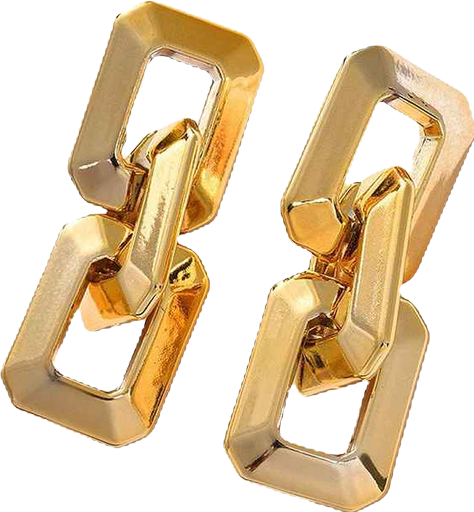 Women's Chainlink Drop Earrings