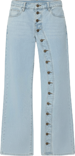 Women's Adison Button Low Rise Baggy Jeans