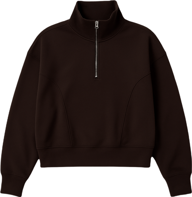 Women's Oversized Heirloom '89 Stand Collar Half-Zip Pullover