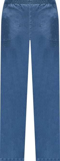 Women's Within Straight Leg Fineline Pull-On Stretch Denim Jeans