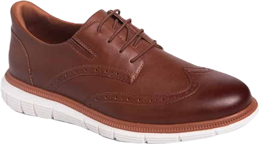 Hill Street Hands-Free Slip On Technology Leather Wingtip Oxfords