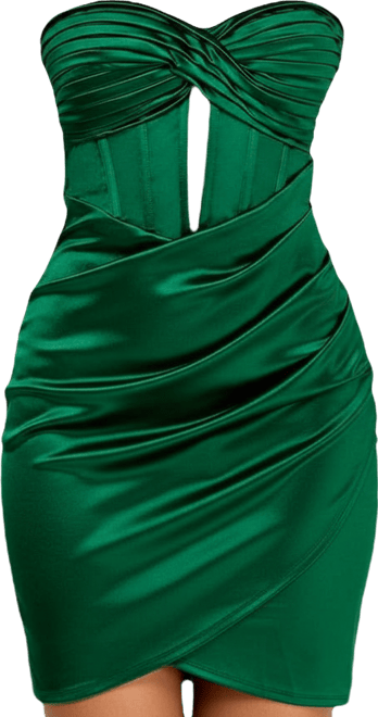 Juniors' Strapless Bodycon Mini Dress