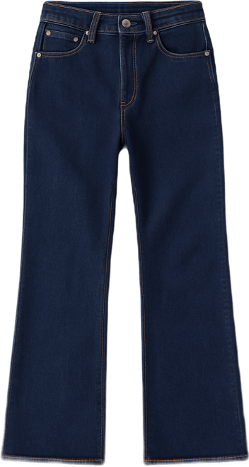 Juniors' Middy Loose Mid Rise Bootcut Jeans