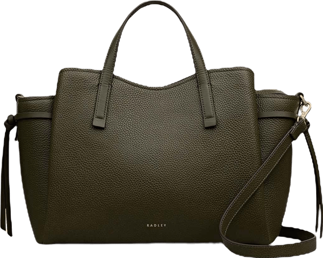 Blake Gardens Large Leather Ziptop Grab Bag