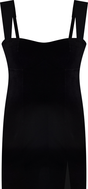 Women's Velvet Mini Dress, Regular and Plus Size