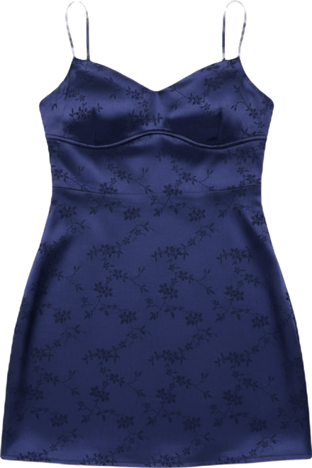 Women's Kara Embroidered Satin Effect Mini Dress