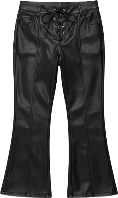 Women's Lexy Faux Leather Flared Capri Pants