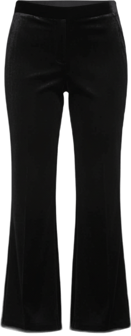 Women's Velvet Suit Trousers Wide-Leg Pants