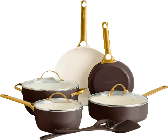 Reserve Healthy Ceramic Nonstick Cookware Set, 10 Piece