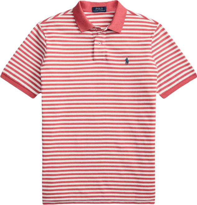 Men's Classic-Fit Striped Mesh Polo Shirt