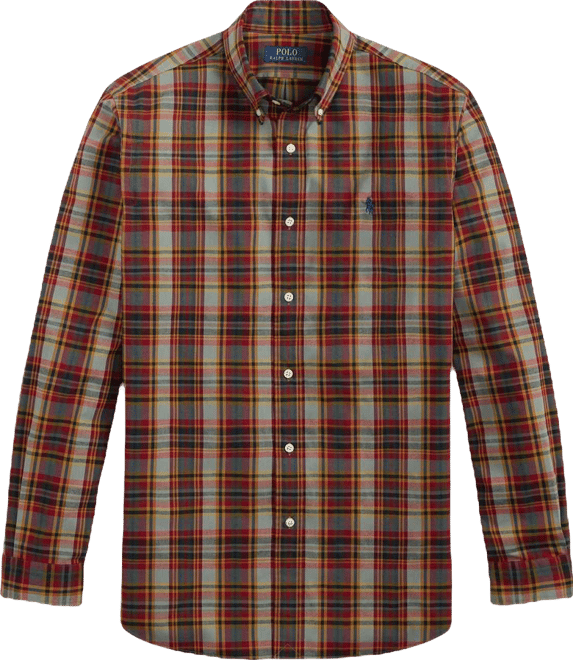 Men's Classic Fit Plaid Performance Shirt