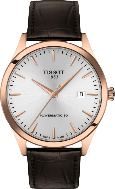 Men's Brown Leather Bracelet Watch, 40mm