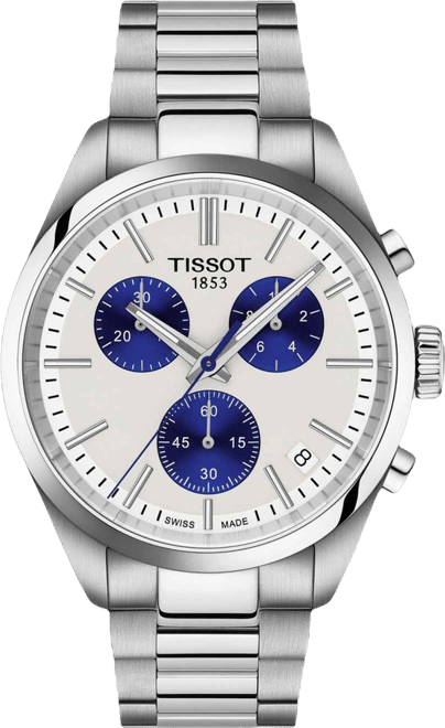 Men's gray stainless steel Bracelet Watch, 40mm