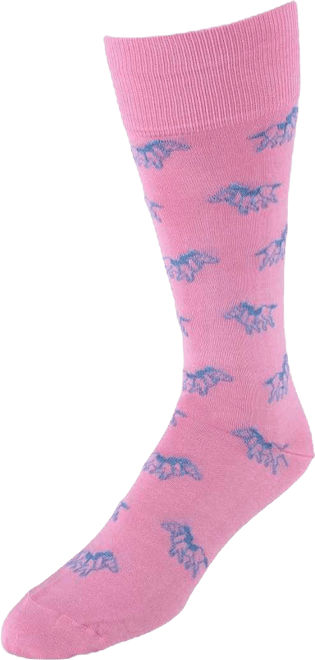 Men's The Winner Jockey and Horse Novelty Mid Calf Mercerized Cotton Sock (1 Pair)