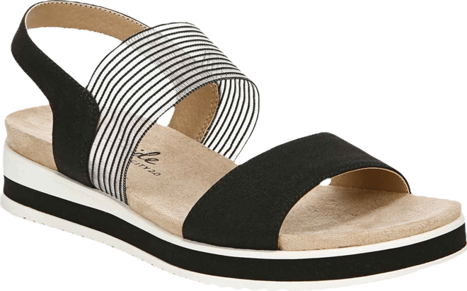 Women's Zing Round Open Toe Wedge Slingback Sandals