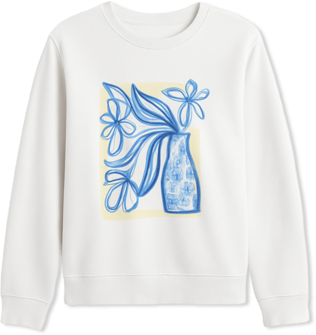 Petite Vase Graphic Pull-On Sweatshirt, Macy's Exclusive