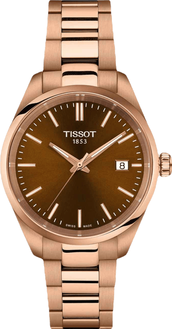 Unisex Rose Gold Stainless Steel Bracelet Watch, 34mm