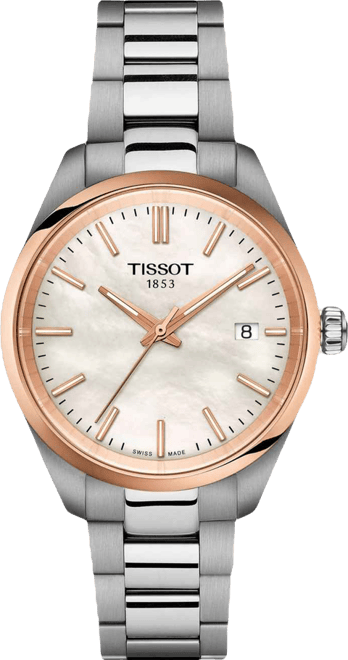 Unisex Gray Stainless Steel Bracelet Watch, 34mm