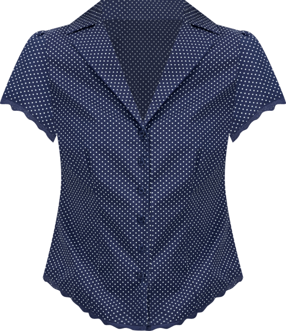 Juniors' Button-Front Printed Cotton Shirt