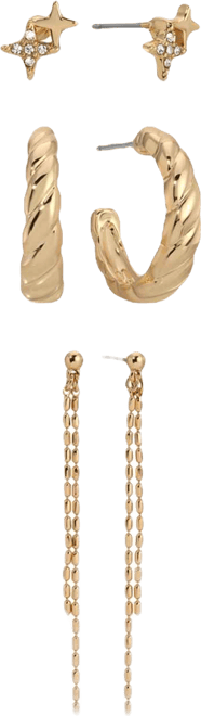 Gold Plated In Orbit Earring Set