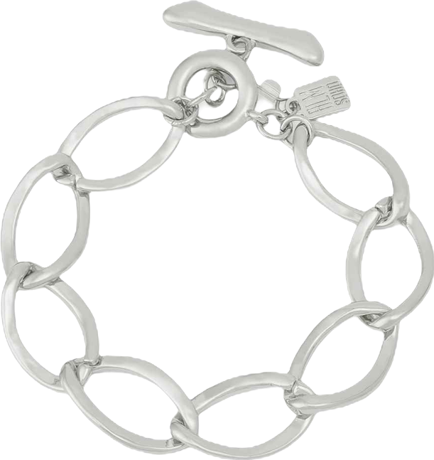 Silver Link Toggle Bracelet