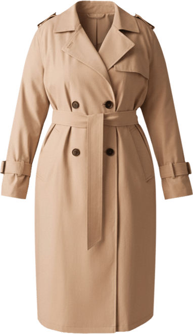 Plus Size Park Soft Trench