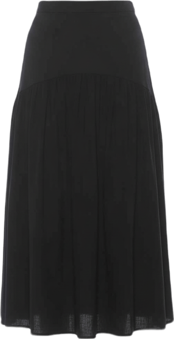 Women's Michel Dropped Waist Midi Shirred Skirt