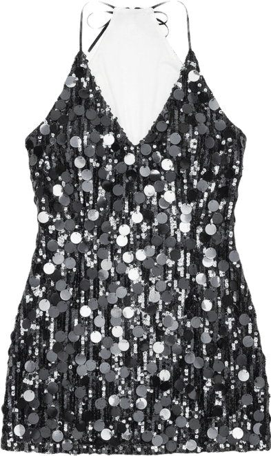 Women's Carena Sequin Halter Mini Dress