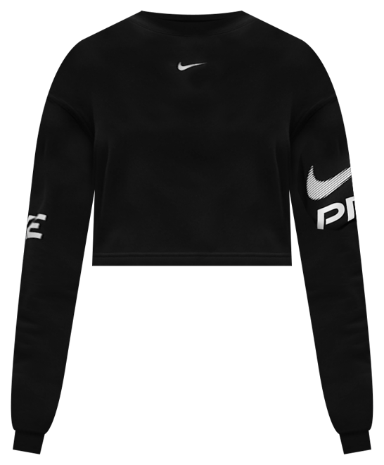 Nike Pro Women's Dri-FIT Loose Crew-Neck French Terry Sweatshirt