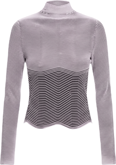Women's Striped textured sweater