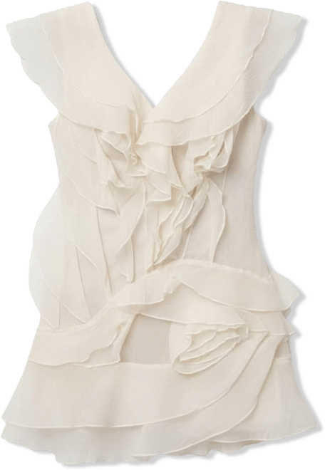 Women's Dove Chiffon Mini Dress.