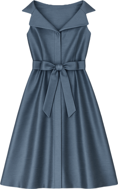 Donna Karan Belted Fit-and-Flare Dress | Bloomingdale's