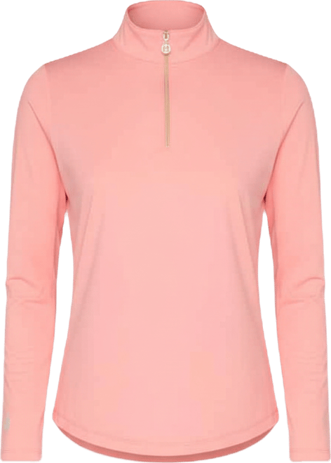 Women's Long Sleeve Miock Neck Top Caribbean Turq. XLarge