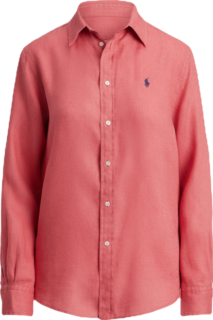 Women's Classic-Fit 100% Linen Shirt