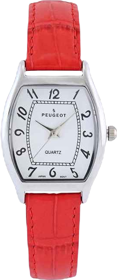 Women's 26 x 32mm Cushion Shape Watch with Red Leather Band