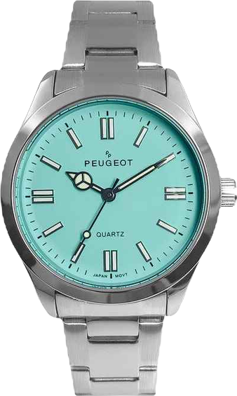 Women's 36mm Sport Watch with Blue Dial and Stainless Steel Bracelet