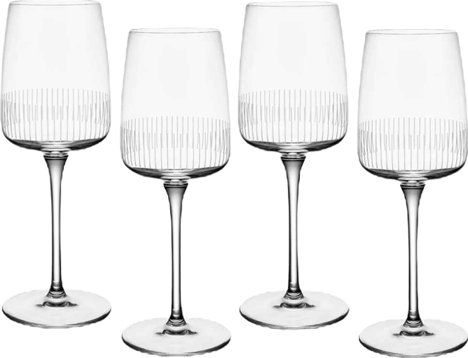 Afina White Wine Glasses, Set of 4