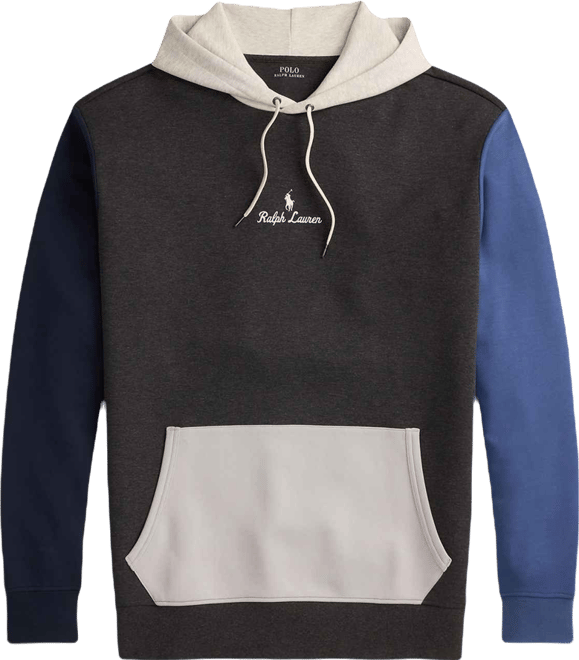 Men's Big & Tall Long-Sleeve Logo Double-Knit Hoodie