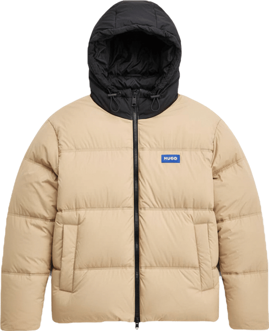 Men's Bodo Contrast-Hood Insulated Jacket