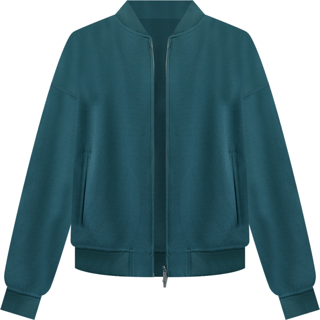 Men's Logo Patch Bomber Sweatshirt