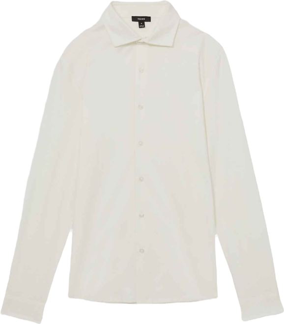 Men's Half-Button Cable-Knit Wool Shirt