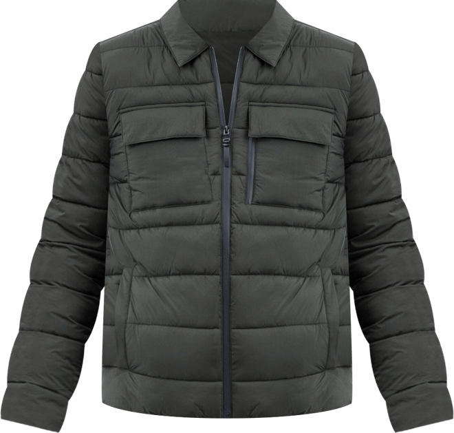 Men's Quilted Shirt Jacket