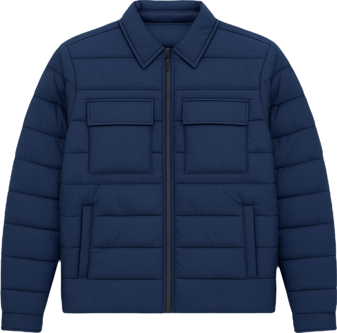 Men's Quilted Shirt Jacket