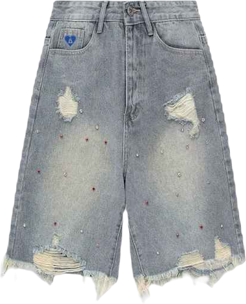 Men's Rhinestone Application Shorts