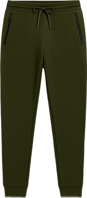 Men's Modern-Fit Heavyweight Jogger Sweatpants with Zipper Side Pockets