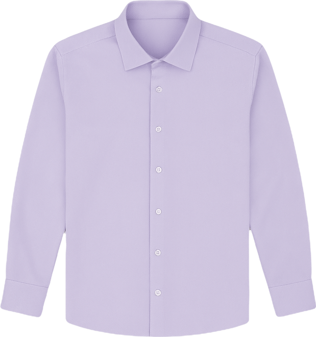 Men's 4-Way Geometric-Print Spread-Collar Woven Dress Shirt