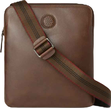 The Compass Small Leather Messenger Bag