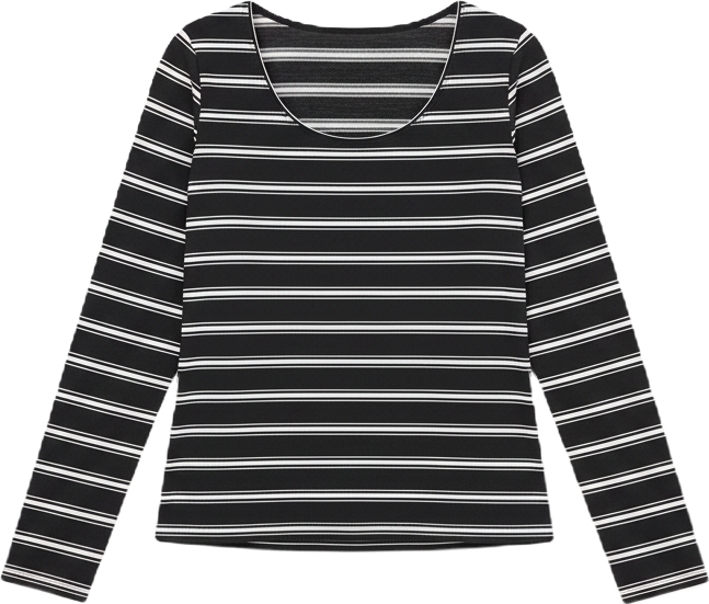 Women's Scoop-Neck Long-Sleeve Scoop-Neck Top, Macy's Exclusive